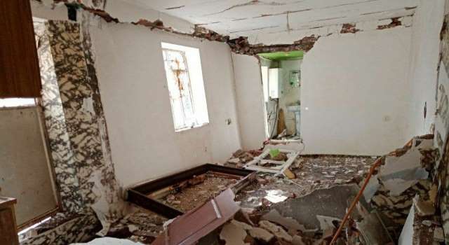 یک خانه روستایی در سردشت بر اثر انفجار گاز تخریب شد