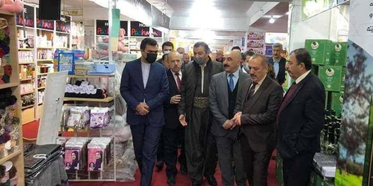 شرکت سرکنسول ایران در سلیمانیه در آیین گشایش نمایشگاه «برند بازار»