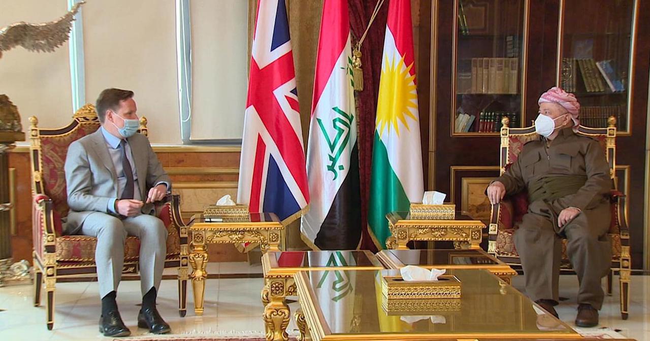 British Ambassador to Iraq visits Masoud and Masrour Barzani