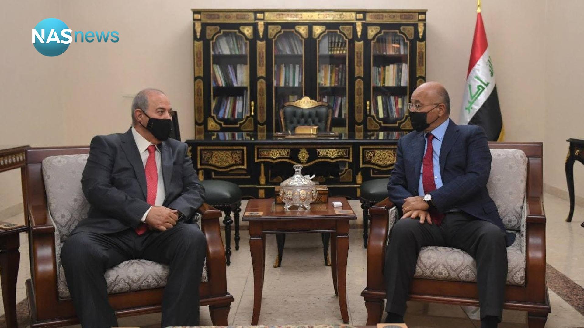 گفتگوی برهم صالح با ایاد علاوی درباره اوضاع سیاسی و انتخابات پارلمانی عراق