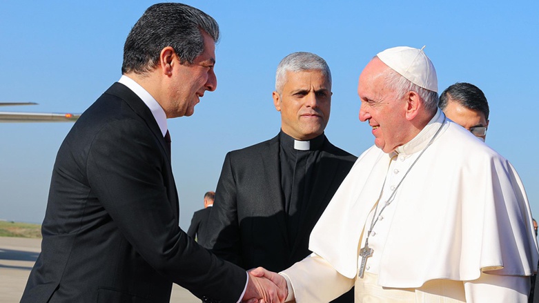 مسرور بارزانی خطاب به پاپ:با یکدیگر بر ارج نهادن به آزادی و تکثر گرایی دینی تاکید می کنیم