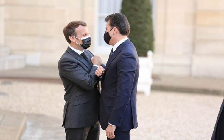 Macron is seeking to boost Paris-Erbil ties, daily says