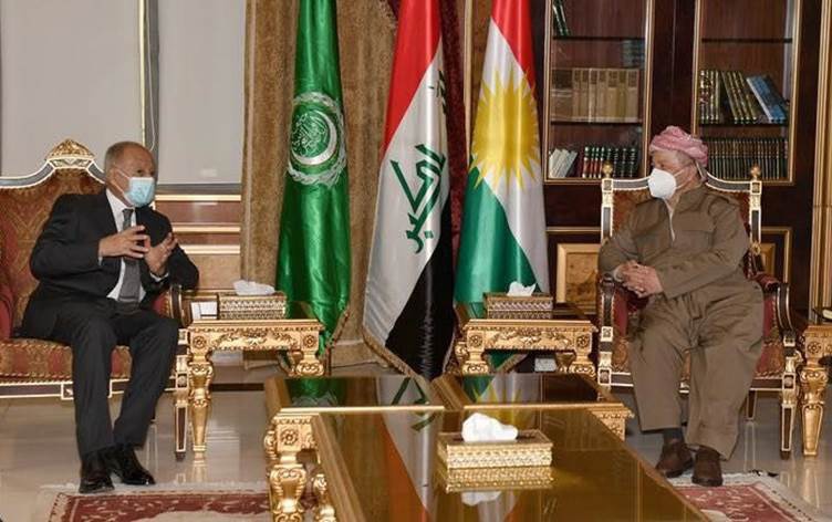 Arab League Secretary General meets&nbsp; Massoud Barzani in Erbil