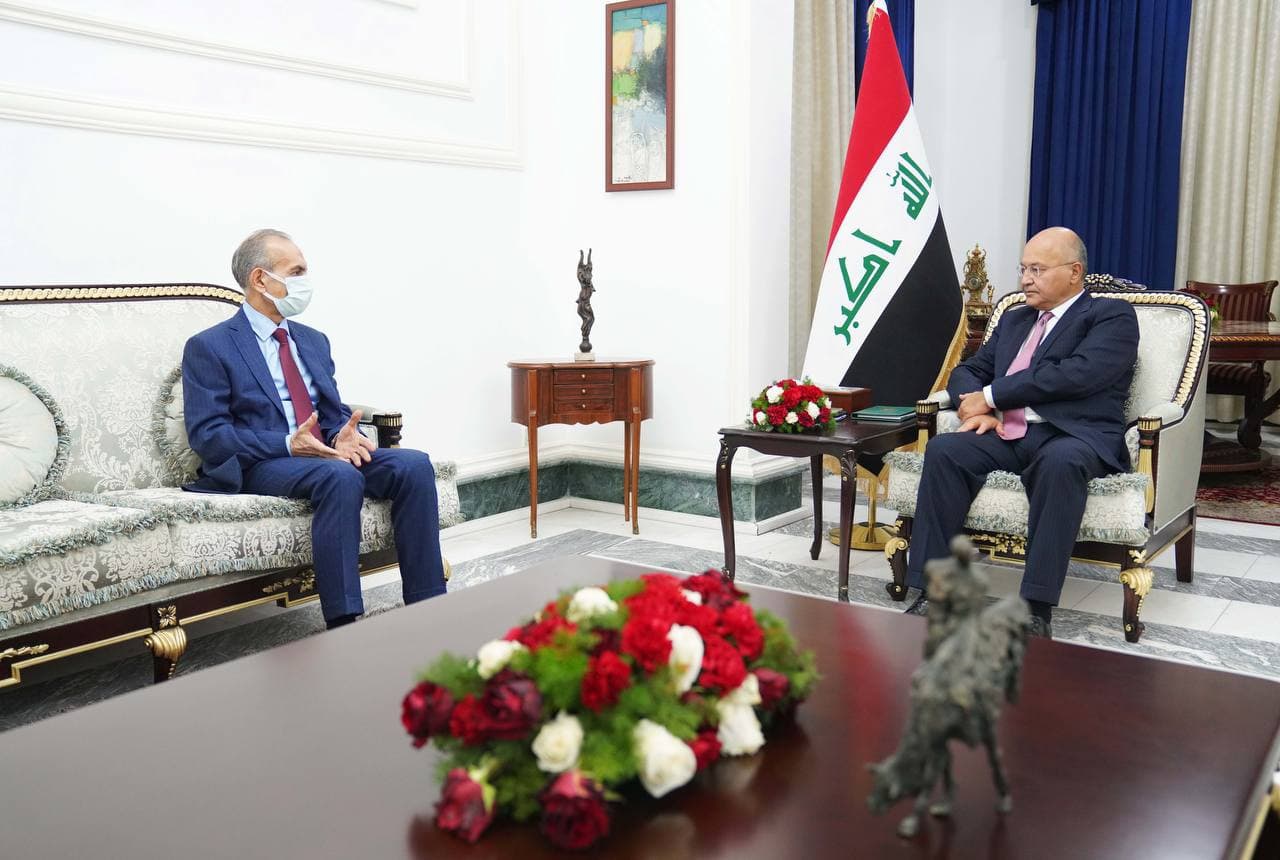 برهم صالح در دیدار با رئیس جبهه ترکمانی: مشکلات کرکوک براساس قانون اساسی حل شود