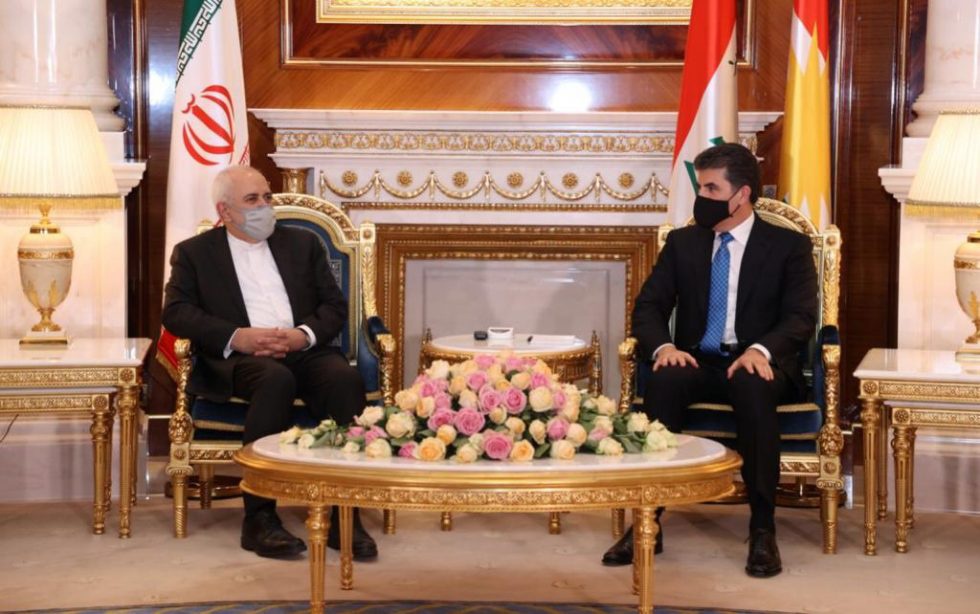 Iranian FM Javad Zarif meets Nechirvan Barzani in Erbil