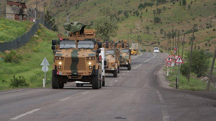 ادامه اعزام نیروهای ارتش ترکیه از شرناخ به مرزهای کردستان عراق