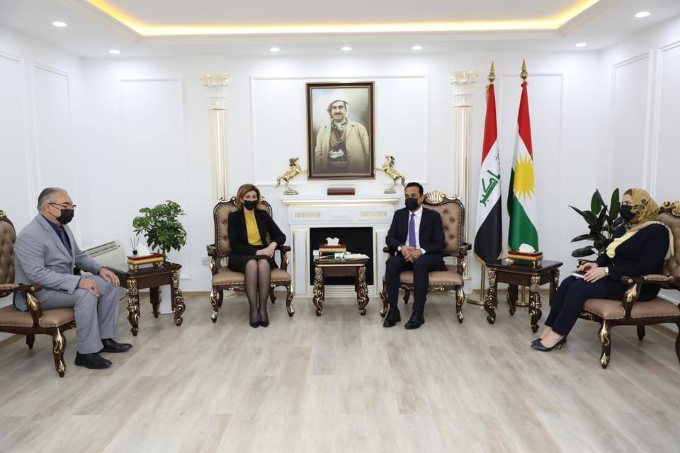 گفتگوی وزیر آوارگان عراق و استاندار اربیل درباره اوضاع آوارگان در اقلیم کردستان