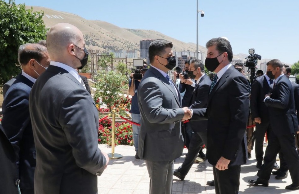 دیدار نچیروان بارزانی با روسای مشترک اتحادیه میهنی کردستان