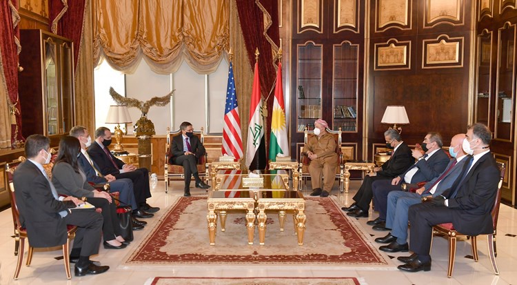 US delegation meets Masoud Barzani in Erbil