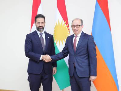 Qubad Talabani visits Yerevan, meets Armenia acting FM