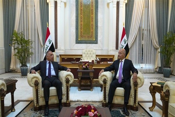 تأکید برهم صالح و مصطفی کاظمی بر موضع ثابت عراق در حمایت از ملت فلسطین