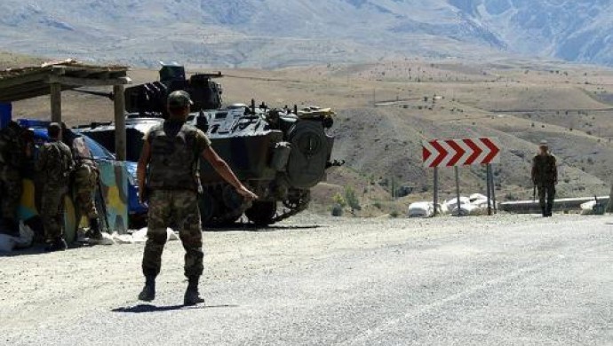 مانور نظامی ارتش ترکیه در منطقه خیزان بیتلیس