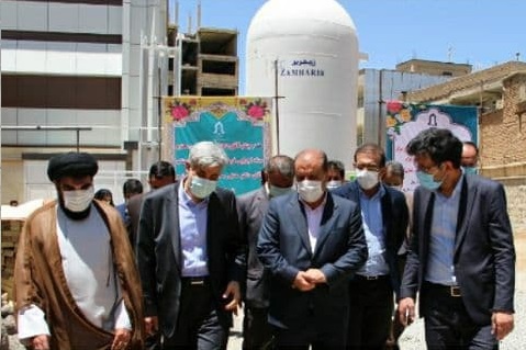 افتتاح مخزن ۳۰ تنی اکسیژن مایع بیمارستان امام خمینی (ره) ایلام