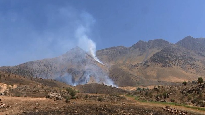 تورکیا بۆ یەکەمجار بۆردوومانی چیای شێخانی کرد لە هەرێمی کوردستان