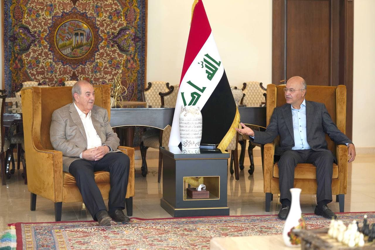 گفتگوی برهم صالح و ایاد علاوی درباره انتخابات پارلمانی