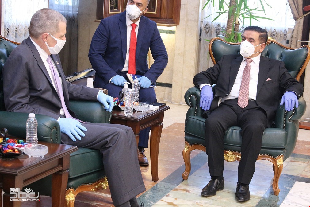 دیدار وزیر دفاع عراق با سفیر آمریکا در بغداد