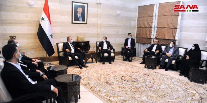 Iranian parliamentary delegation meets Syria PM in Damascus