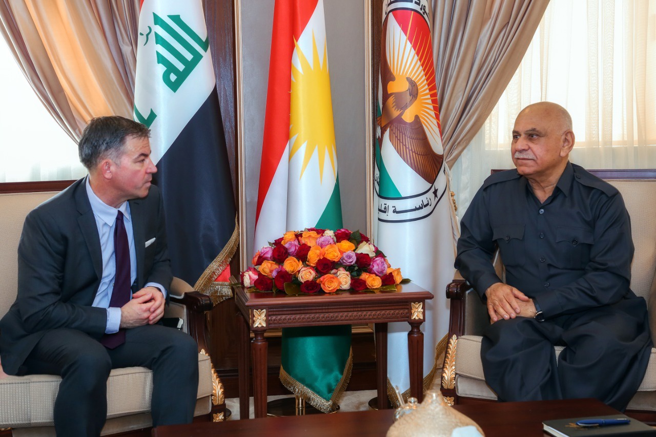 گفتگوی مسئول عملیات نیروهای آمریکایی در عراق با نایب رئیس اقلیم کردستان