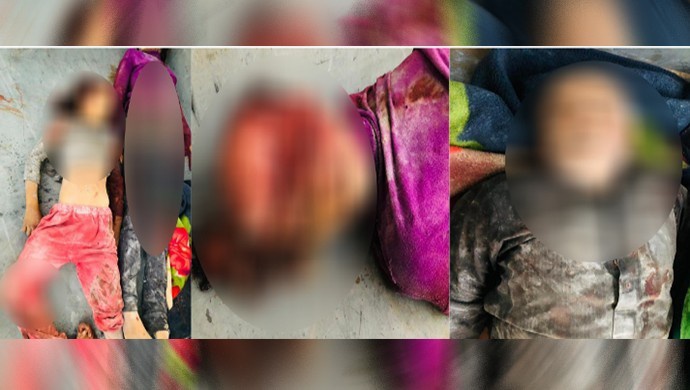 Turkish army Massacres Syrian Kurdish family in Ain Issa