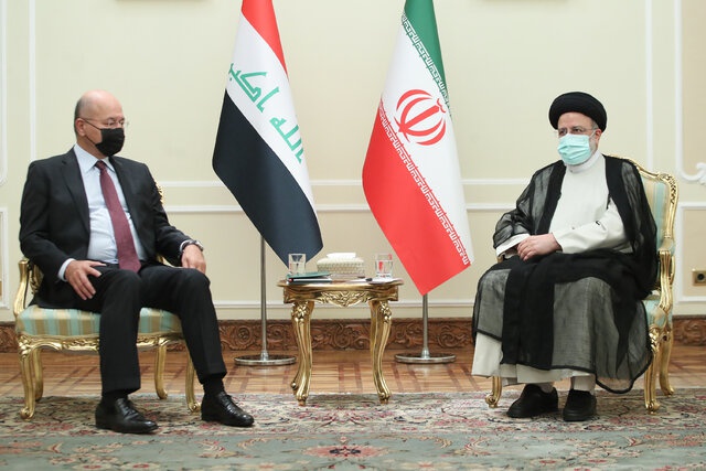 رئیسی در دیدار با برهم صالح: جمهوری اسلامی ایران خواهان عراقی قوی و مقتدر است