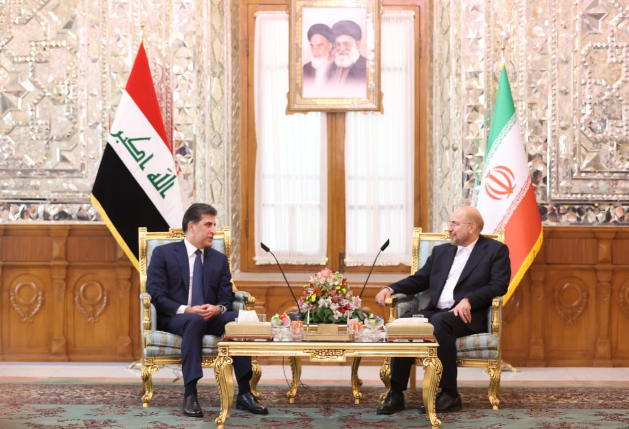 Nechirvan Barzani meets Iranian parliament speaker
