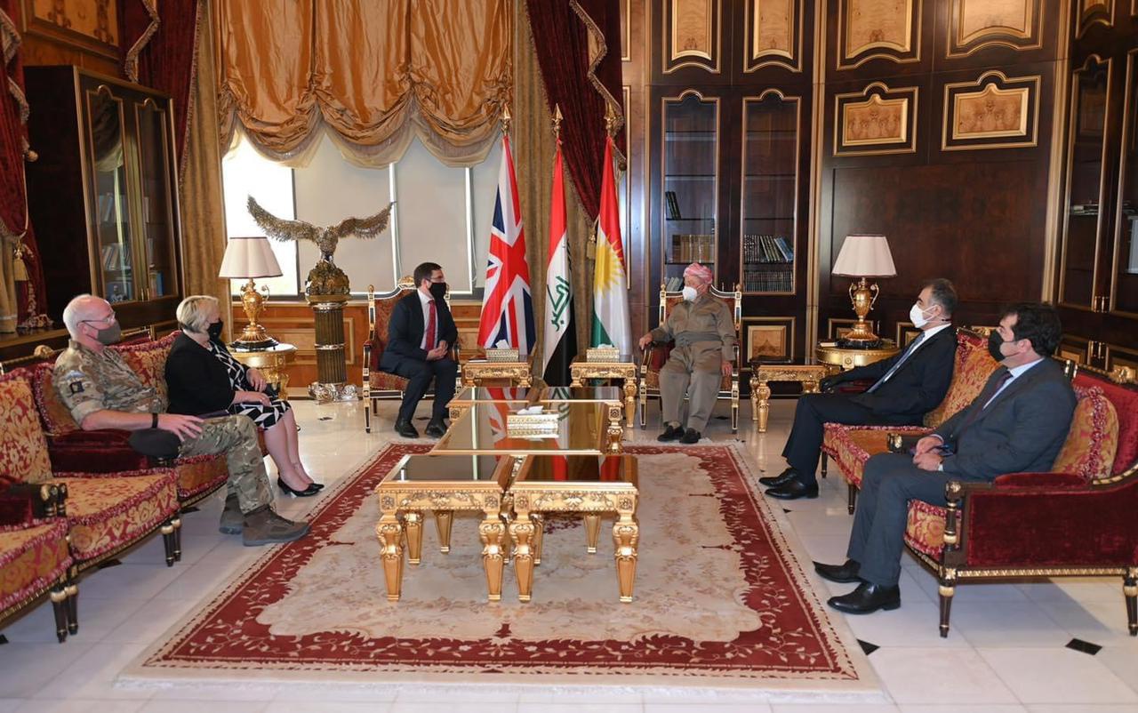 دیدار سفیر انگلیس در بغداد با مسعود بارزانی