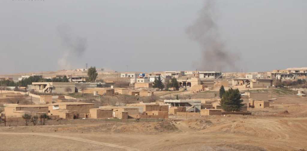 ارتش ترکیه دو روستا در شمال حسکه را بمباران کرد
