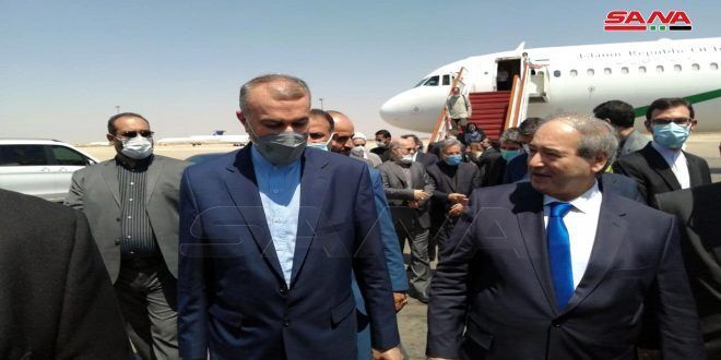Iranian FM Amirabdollahian arrives in Damascus