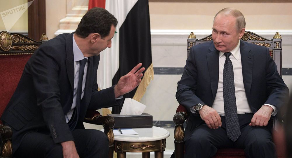دیدار پوتین و اسد در مسکو/پوتین: مشکل اصلی سوریه حضور نیروهای خارجی است