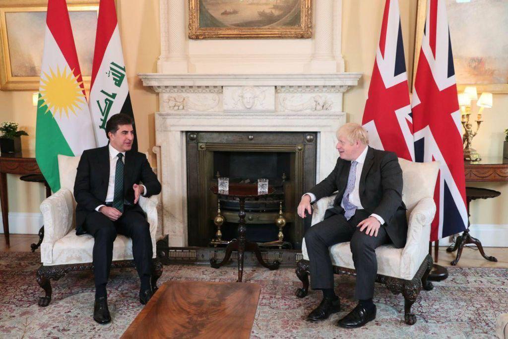 دیدار نچیروان بارزانی با نخست وزیر انگلیس در لندن
