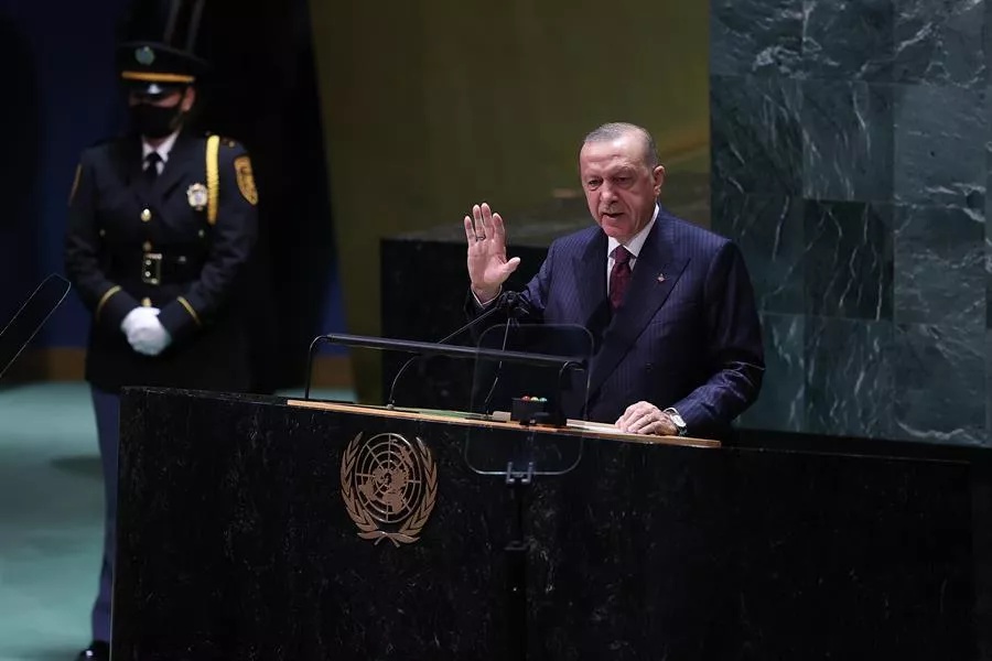 حملۀ اردوغان به آمریکا، دمشق و کردها در مجمع عمومی ملل متحد