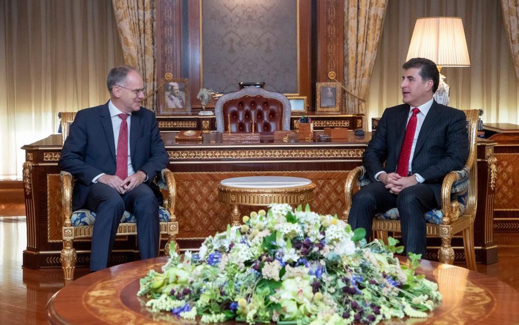 Nechirvan Barzani meets Austrian Ambassador to Iraq