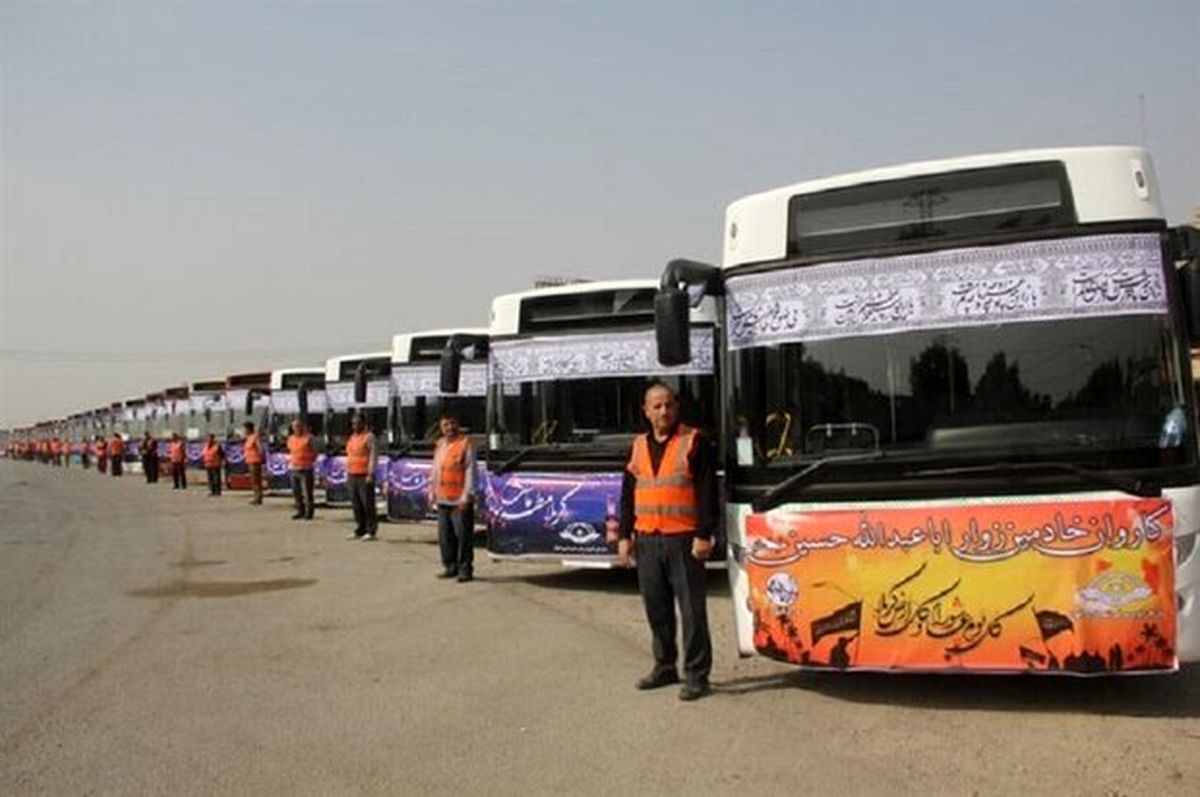 استقرار ۴۰۰ دستگاه اتوبوس برای برگشت زوار از مرز مهران