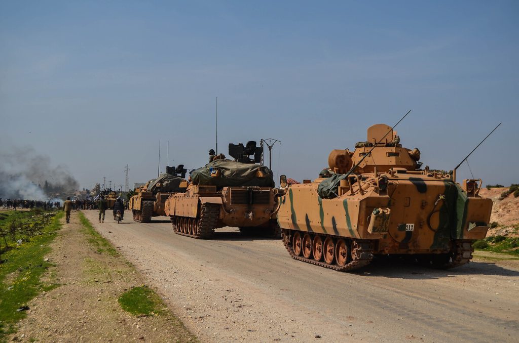 ترکیه کاروان بزرگی از نیروهای نظامی و تسلیحات به سوریه اعزام کرد