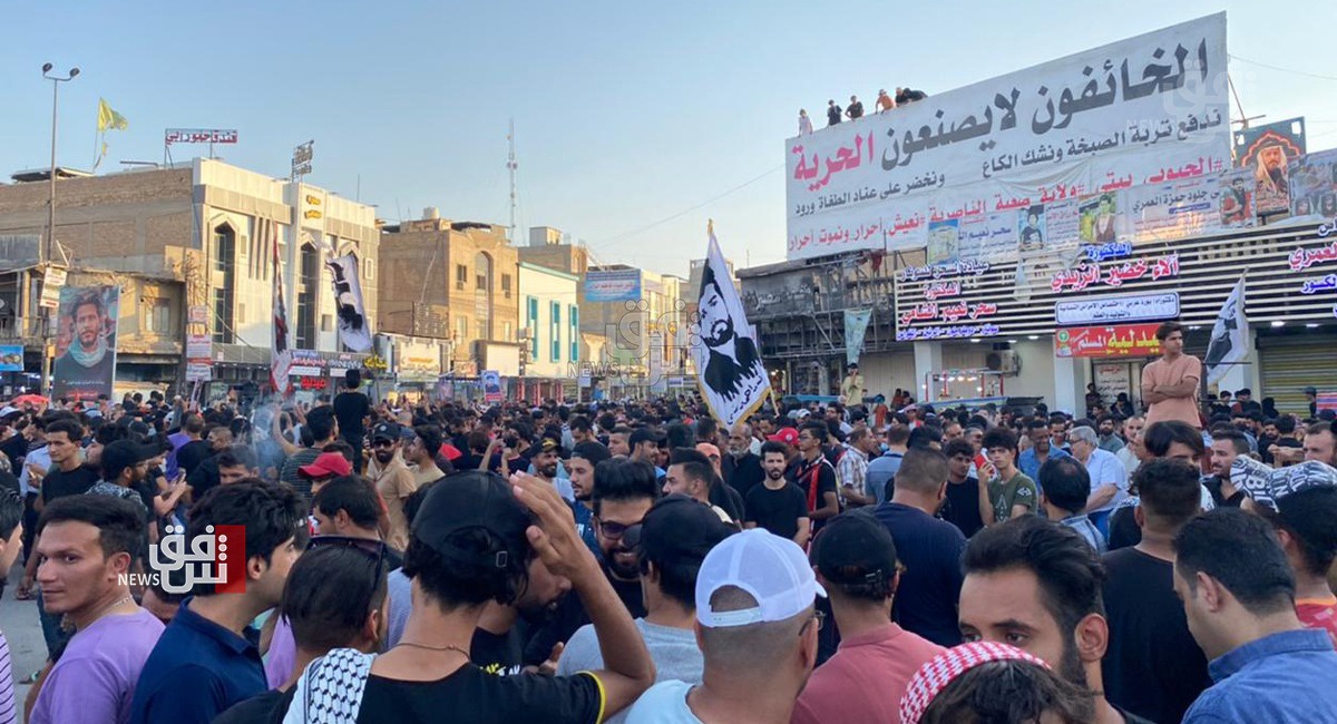 تظاهرات در استان های مختلف عراق به مناسبت سالگرد اعتراضات اکتبر 2019