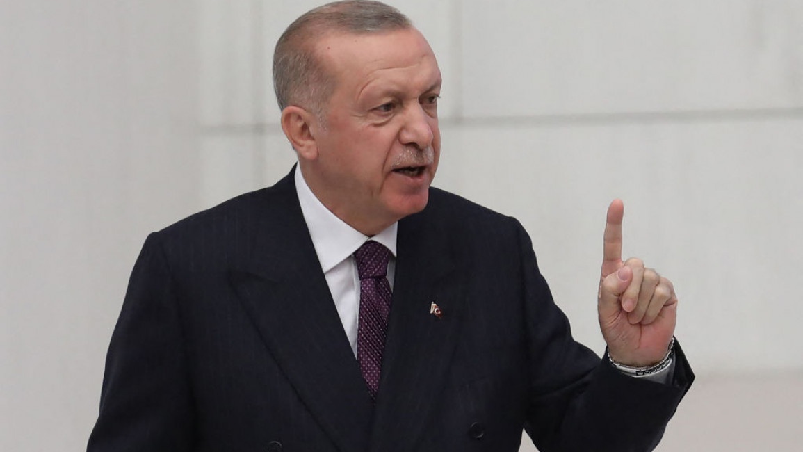 Erdogan blames McGurk over his support to Syrian Kurds