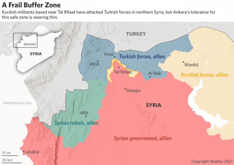 Stratfor think tank warns of a possible Turkish military attack on Syrian Kurds