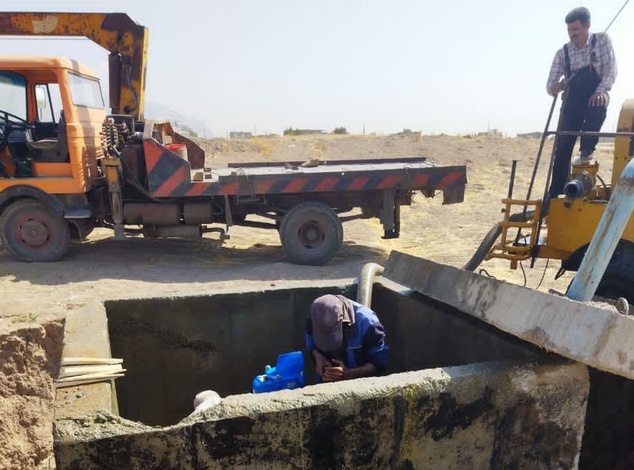 رفع شکستگی خط انتقال آب سد گاوشان به شهر کرمانشاه