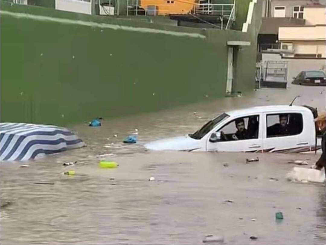 بەهۆی بارانبارینەوە لە چەند ناوچەیەکی هەرێمی کوردستان لافاو دروست بوو