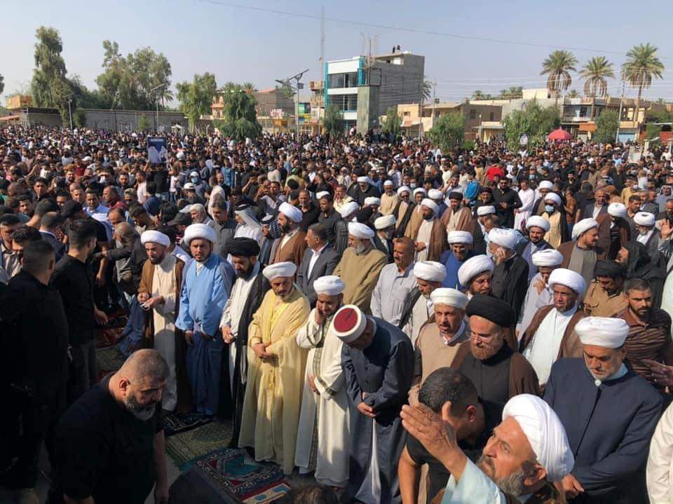 نماز جمعه مشترک اهل سنت و شیعیان در مقدادیه در محکومیت خشونت های اخیر