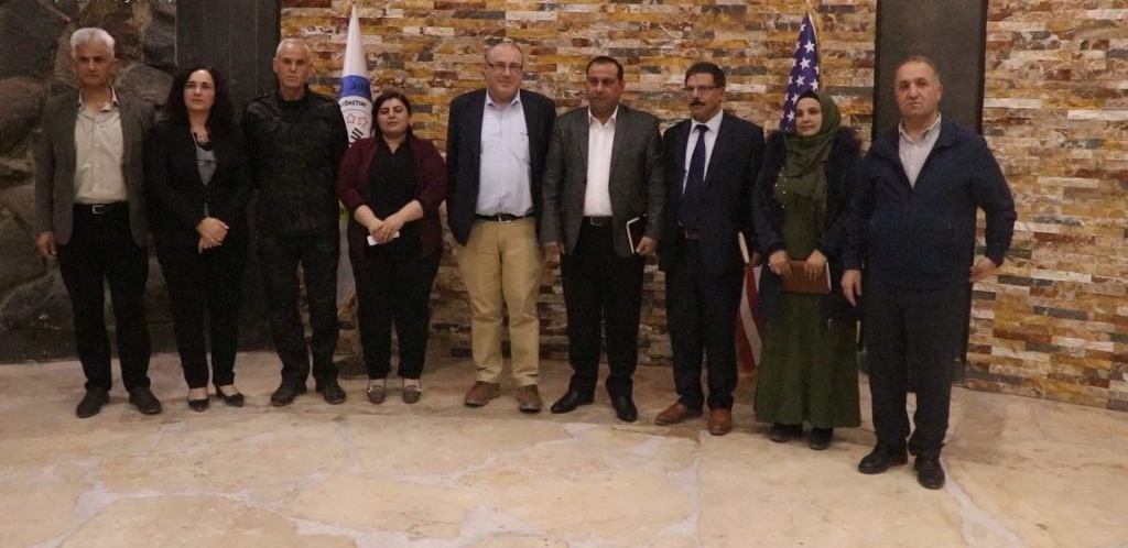 دیدار هیاتی از وزارت امور خارجه آمریکا با SDF و مسئولان اداره خودگردان