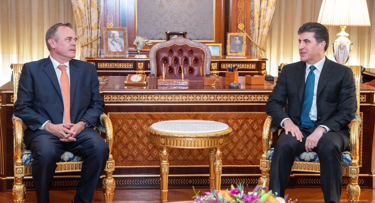 Nechirvan Barzani, Netherlands&apos; envoy to Iraq meet in Erbil