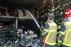 یک مغازه در کوپیچ علیا بانه در آتش سوخت