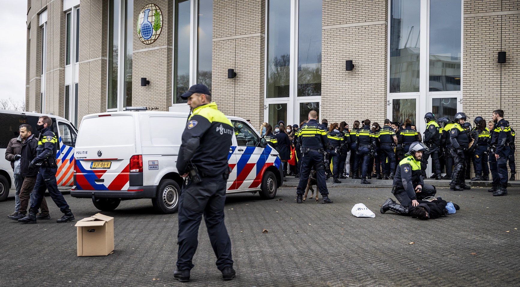 Kurdish activists break into Dutch HQ of OPCW over Turkish chemical weapons use