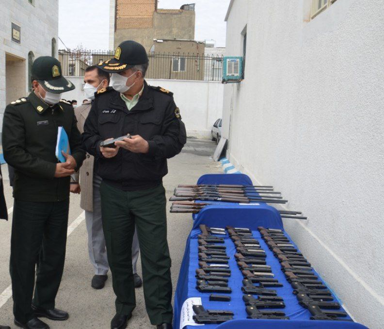 کشف ۱۳۳ قبضه اسلحه جنگی و شکاری در کرمانشاه