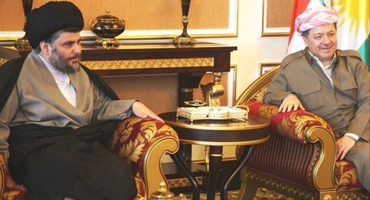 گفتگوی تلفنی مقتدی صدر و مسعود بارزانی درباره تشکیل کابینه عراق