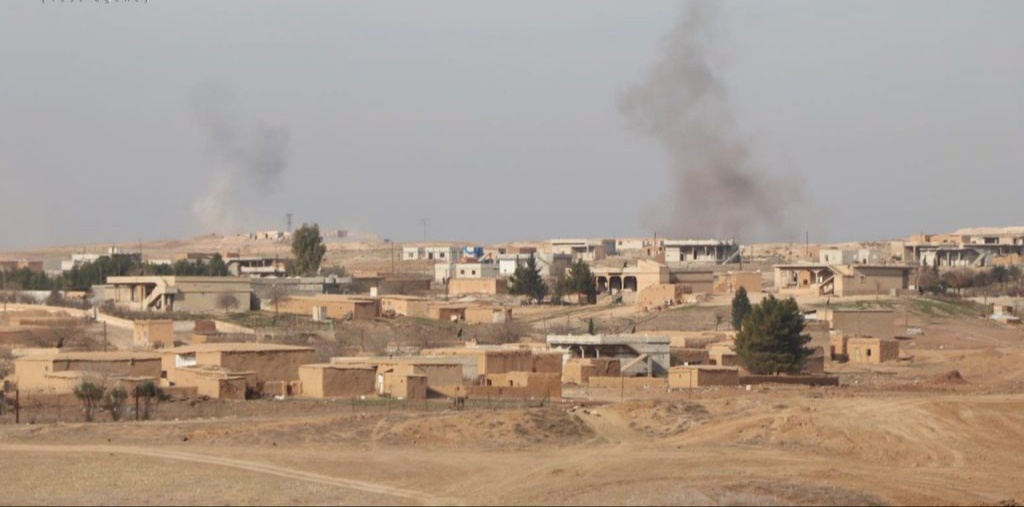 بمباران روستاهای شمال حسکه توسط ترکیه