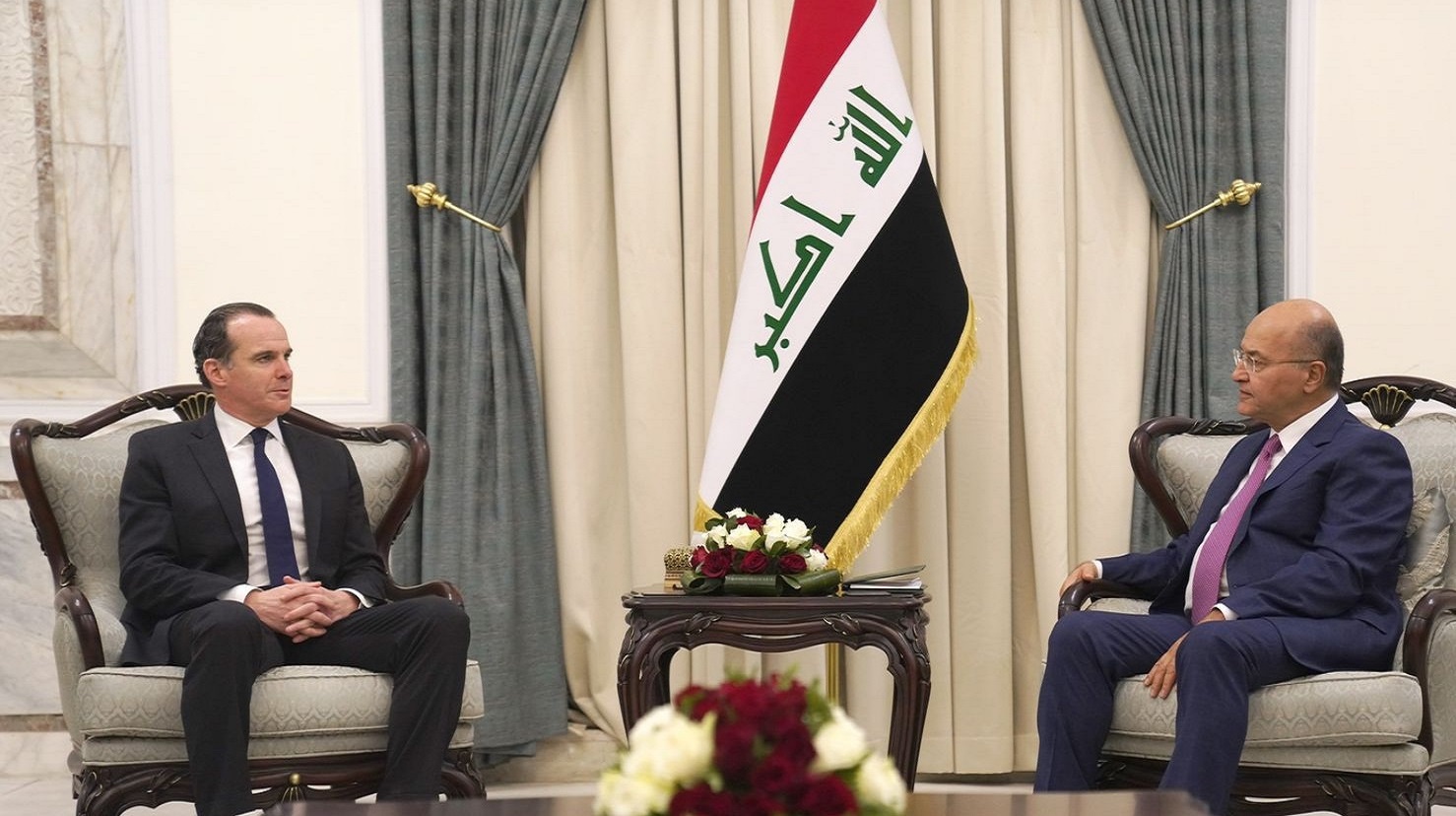 گفتگوی مک گورک با برهم صالح درباره پایان نقش رزمی نیروهای ائتلاف در عراق
