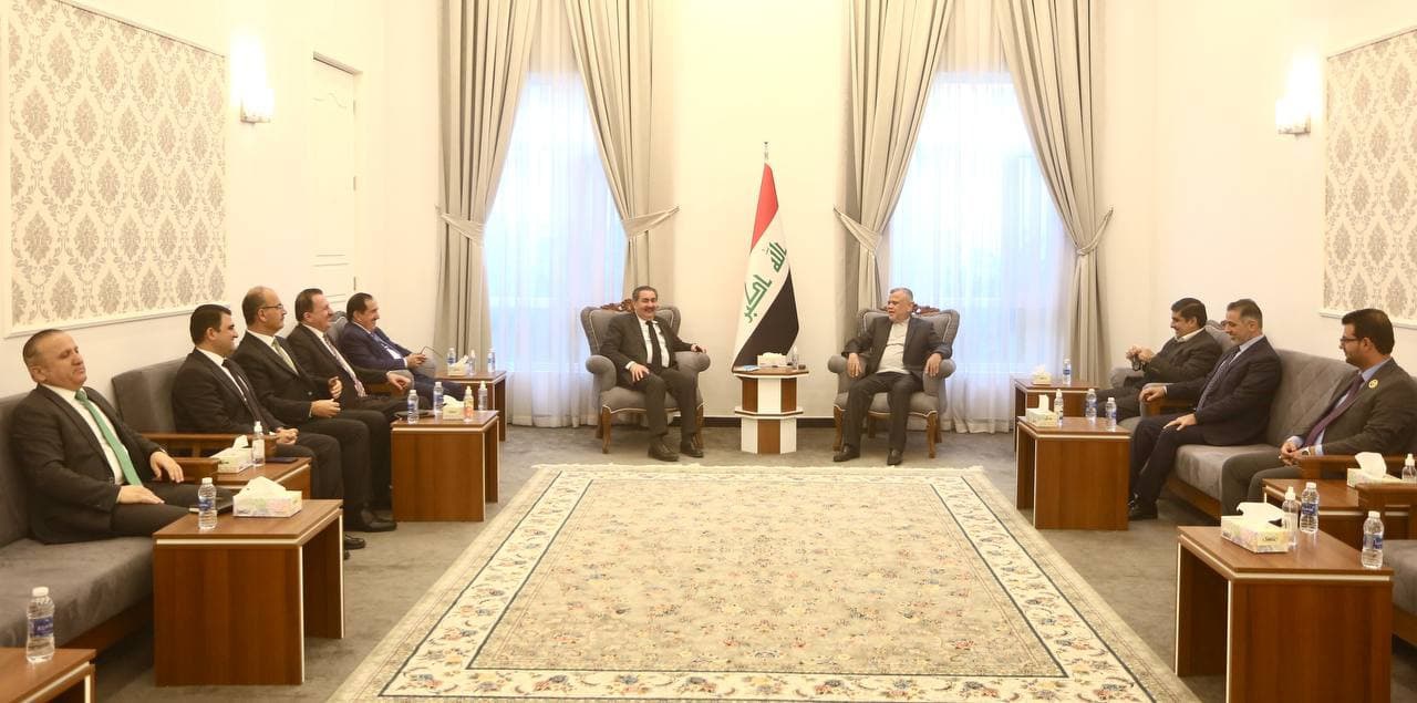 دیدار هیأت مذاکره کننده حزب دمکرات در بغداد با رئیس ائتلاف فتح