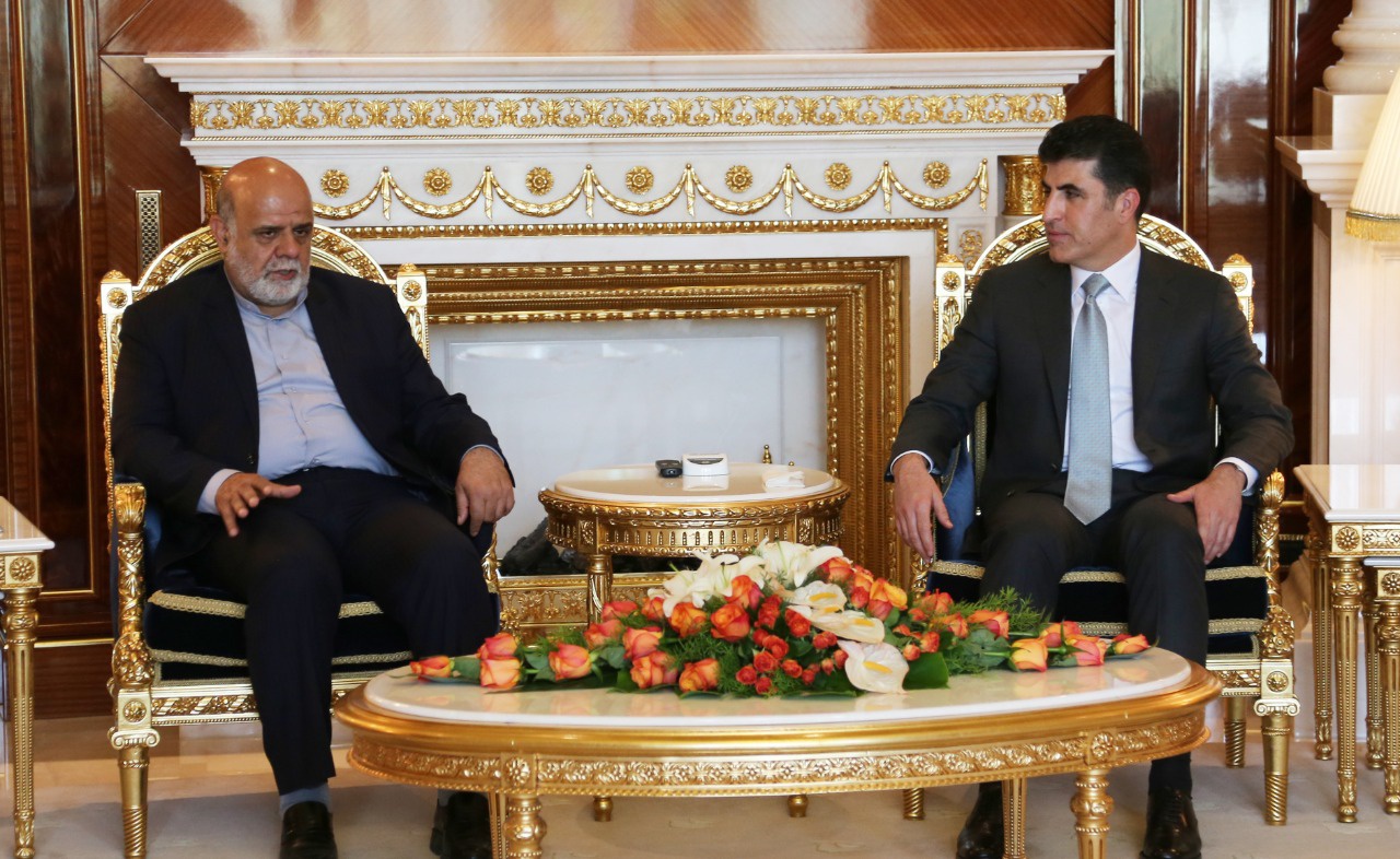 Nechirvan Barzani, Iraj Masjedi discuss strengthening ties between Iran and Kurdistan Region